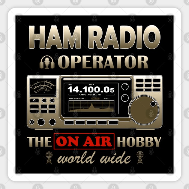 Ham Radio Operator Magnet by amarth-drawing